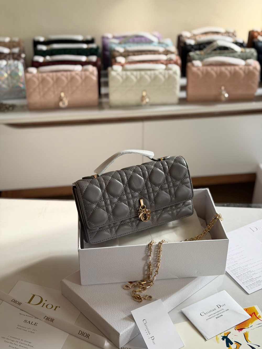 Christian Dior Mini My Dior Bag in Lambskin Cannage